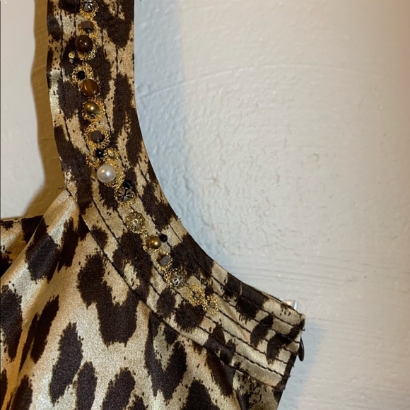 Christina V Leopard Print Mini dress or party top - Picture 4 of 13
